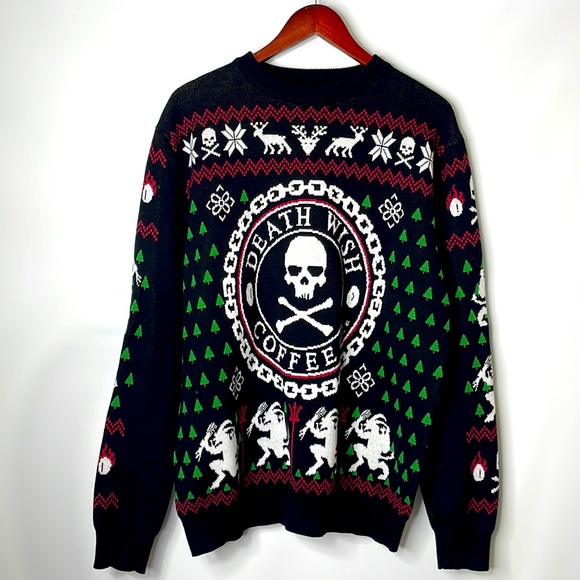 Death Wish Coffee Other - Death Wish Coffee Cotton Sweater Size Large